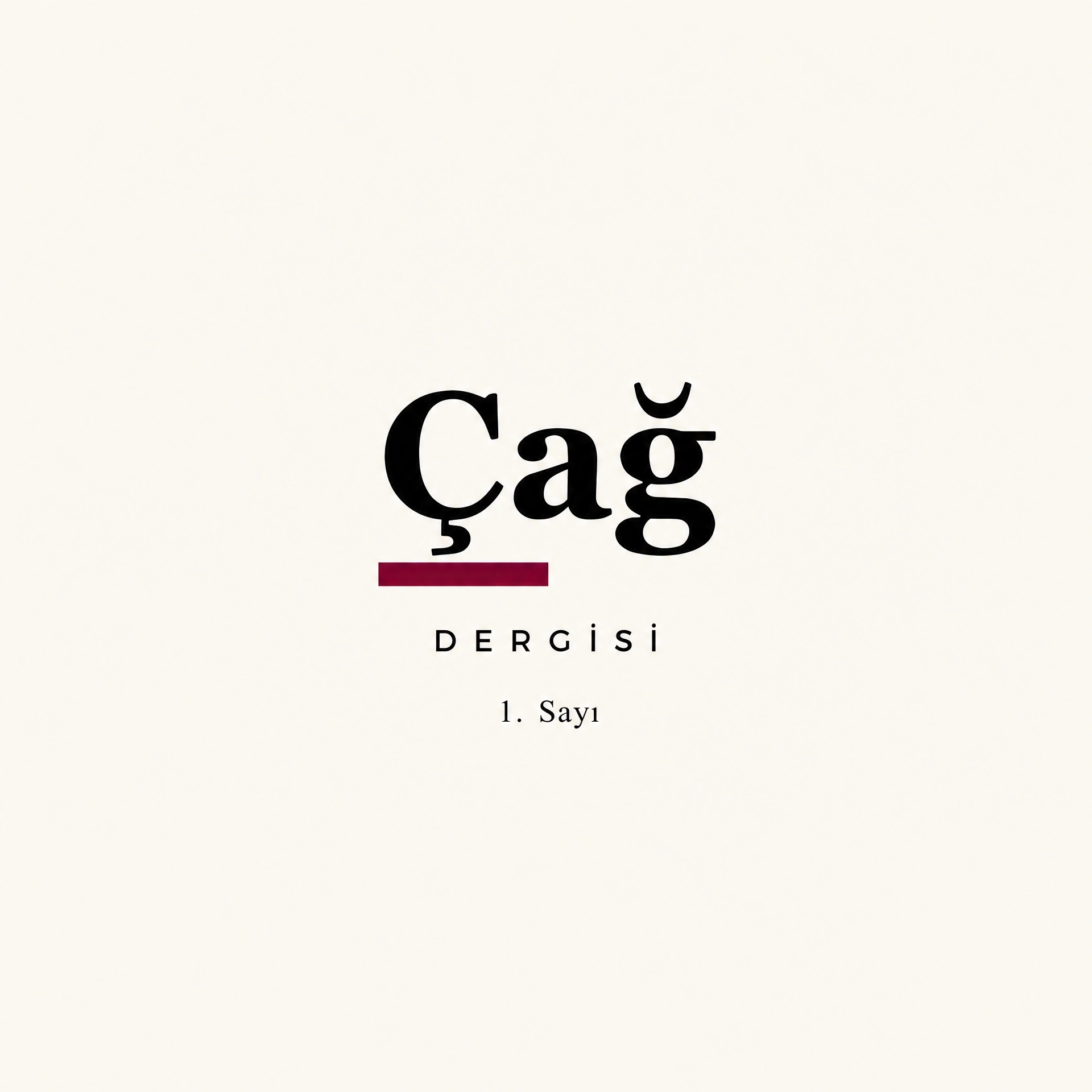 Sayı 1 kapağı